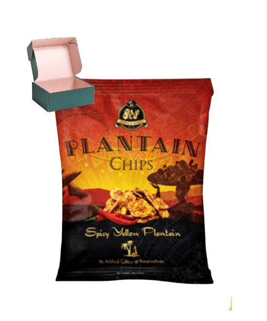 24 Pieces of Olu Olu Plantain Chips Chilli – Red