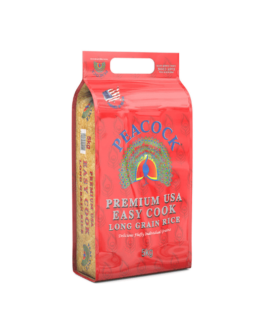 Peacock Easy Cook Long Grain Rice 5kg