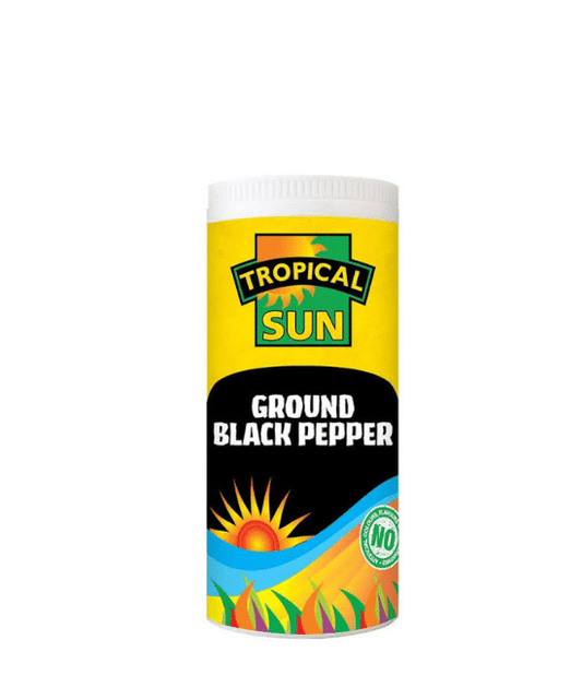 Ground Black Pepper – Tropical Sun 100g (Small Tub)