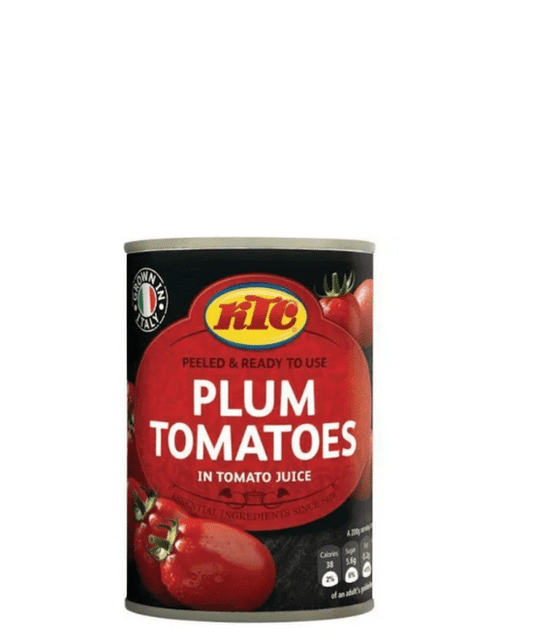 KTC Peeled Plum Tomatoes – Case (12 cans)